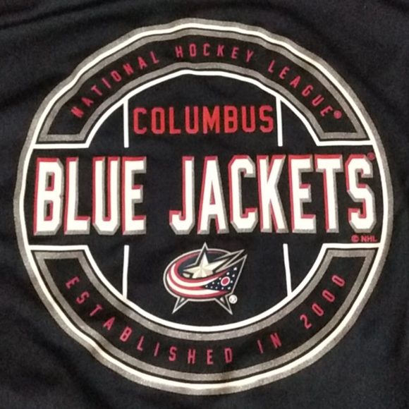 NHL Reebok Kids Med  Blue Jackets long sleeve NWT - Picture 3 of 5